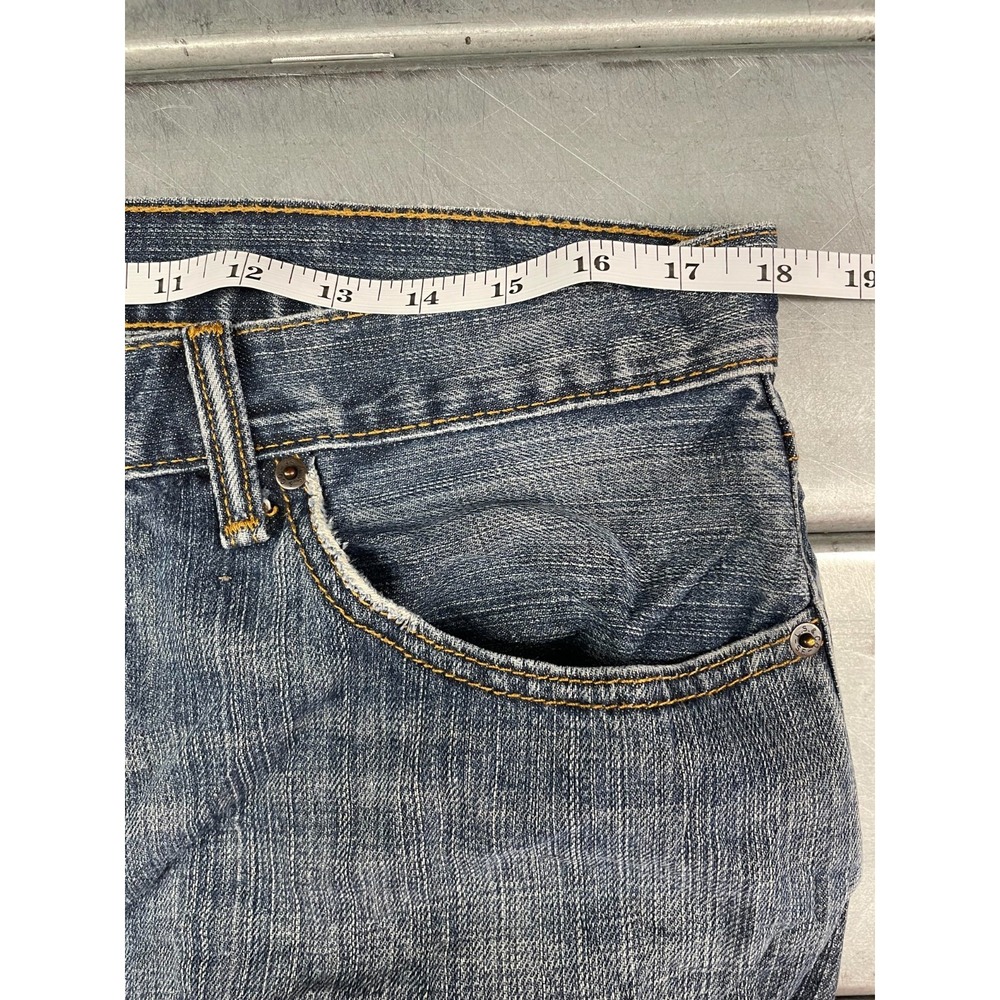 Levis 559 Jeans Mens 36X35 Blue Medium Wash Denim Relaxed Straight 100% Cotton - Picture 8 of 16